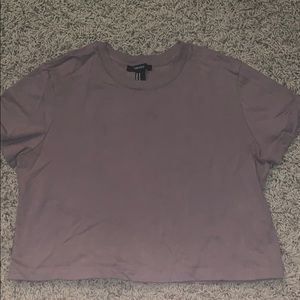 dusty rose-ish color cropped shirt from forever 21